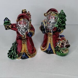 Christmas Fantasy Ltd. Collectible 5” Ceramic Santa Figurine For Dillard’s